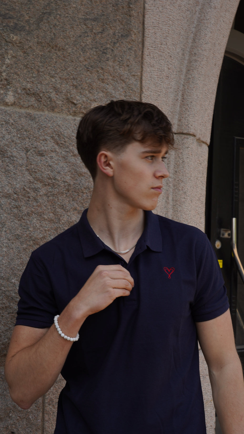 Avellés Le Classique Polo Navy Blue