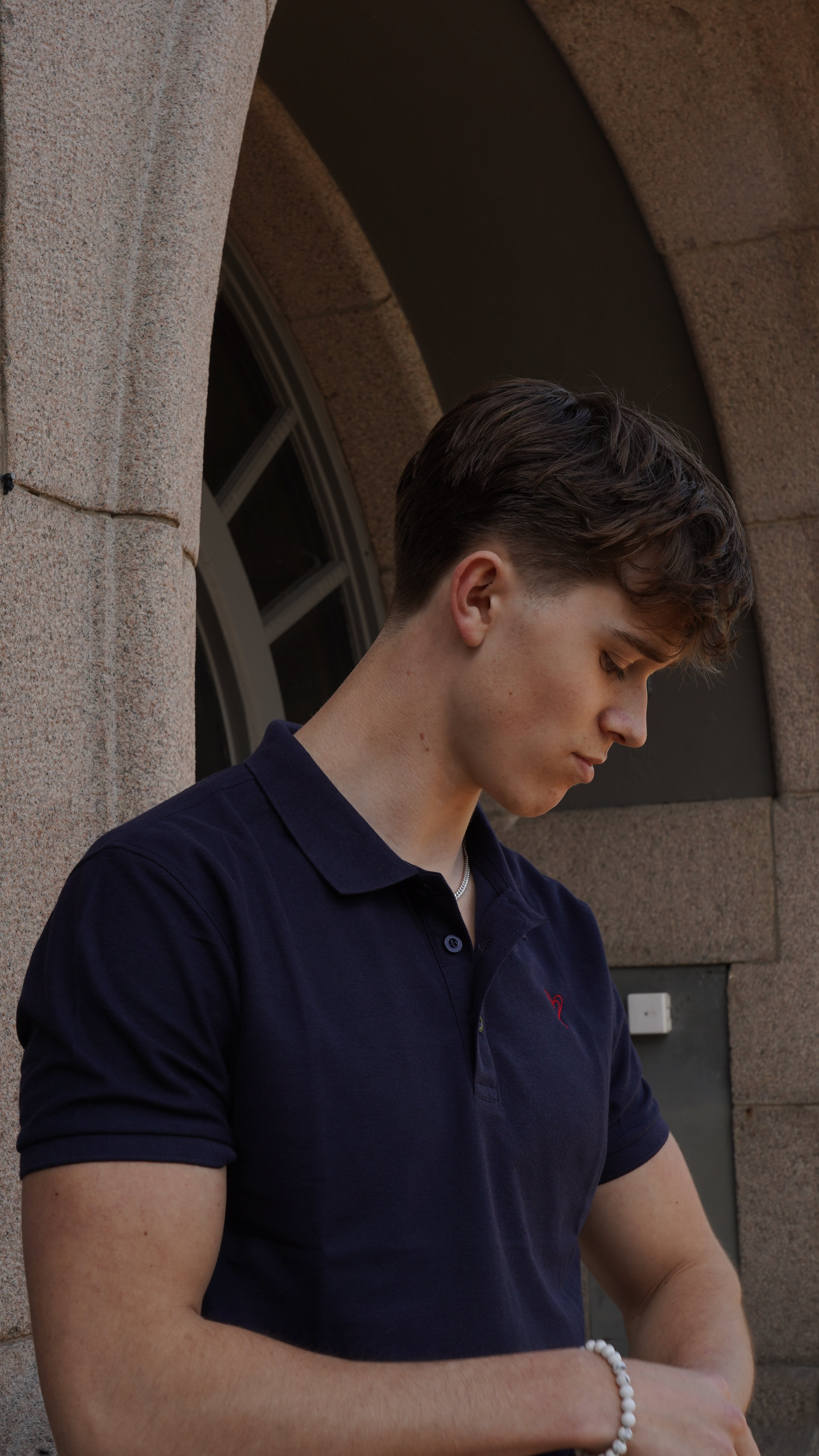 Avellés Le Classique Polo Navy Blue