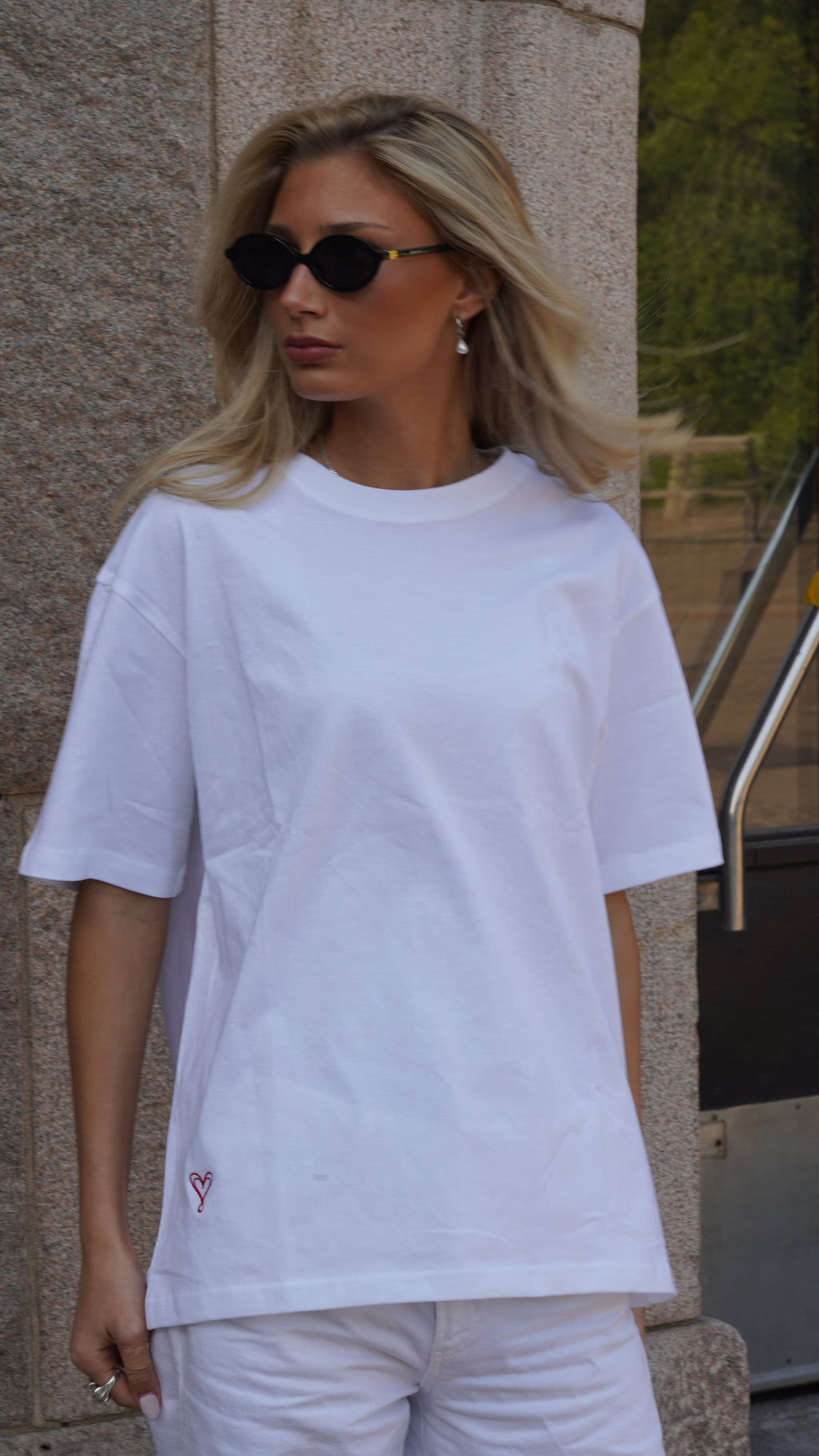 Woman´s Avellé Oversized T-shirt White