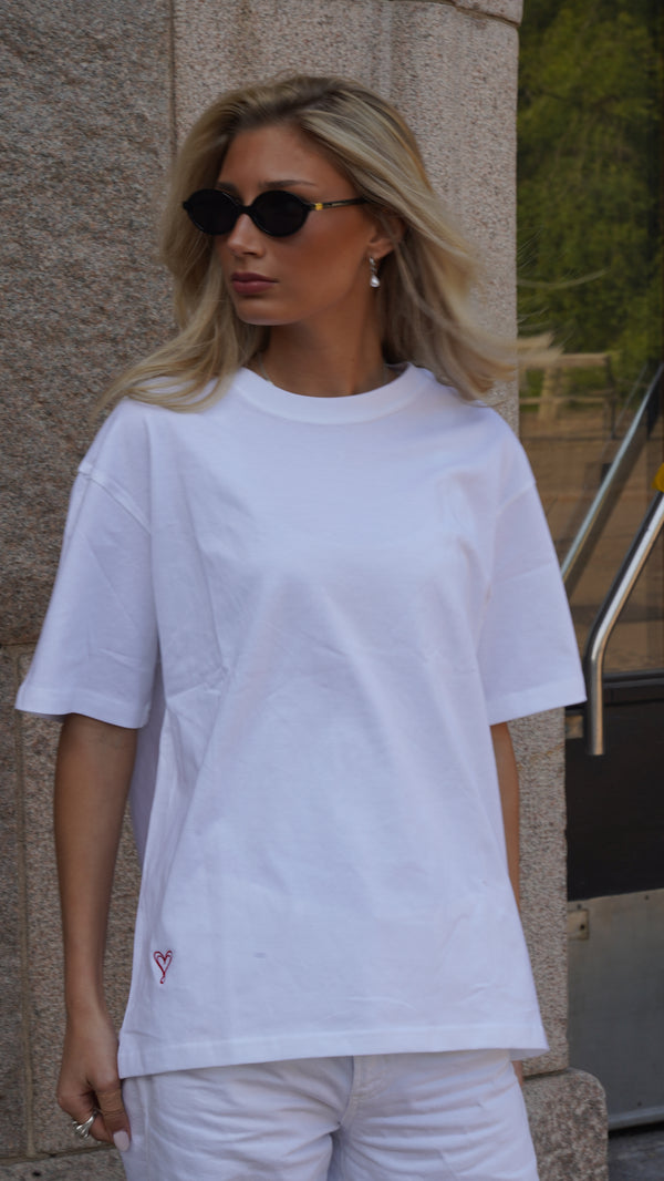 Womens Avellé Oversized T-shirt White