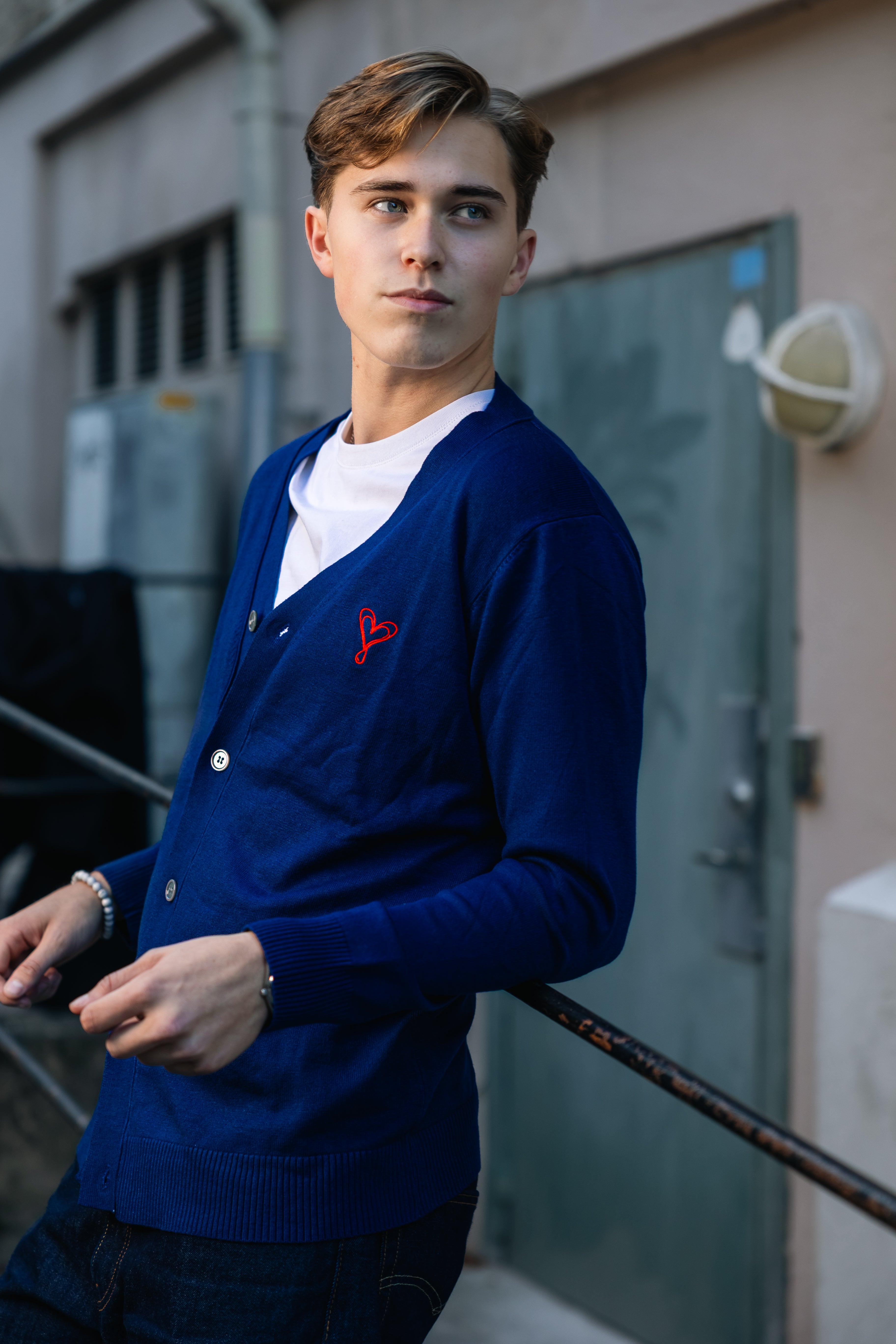 Men´s Cardigan Blue