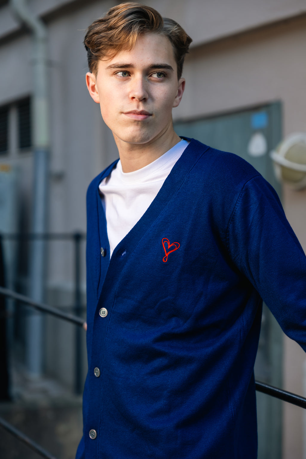 Men´s Cardigan Blue