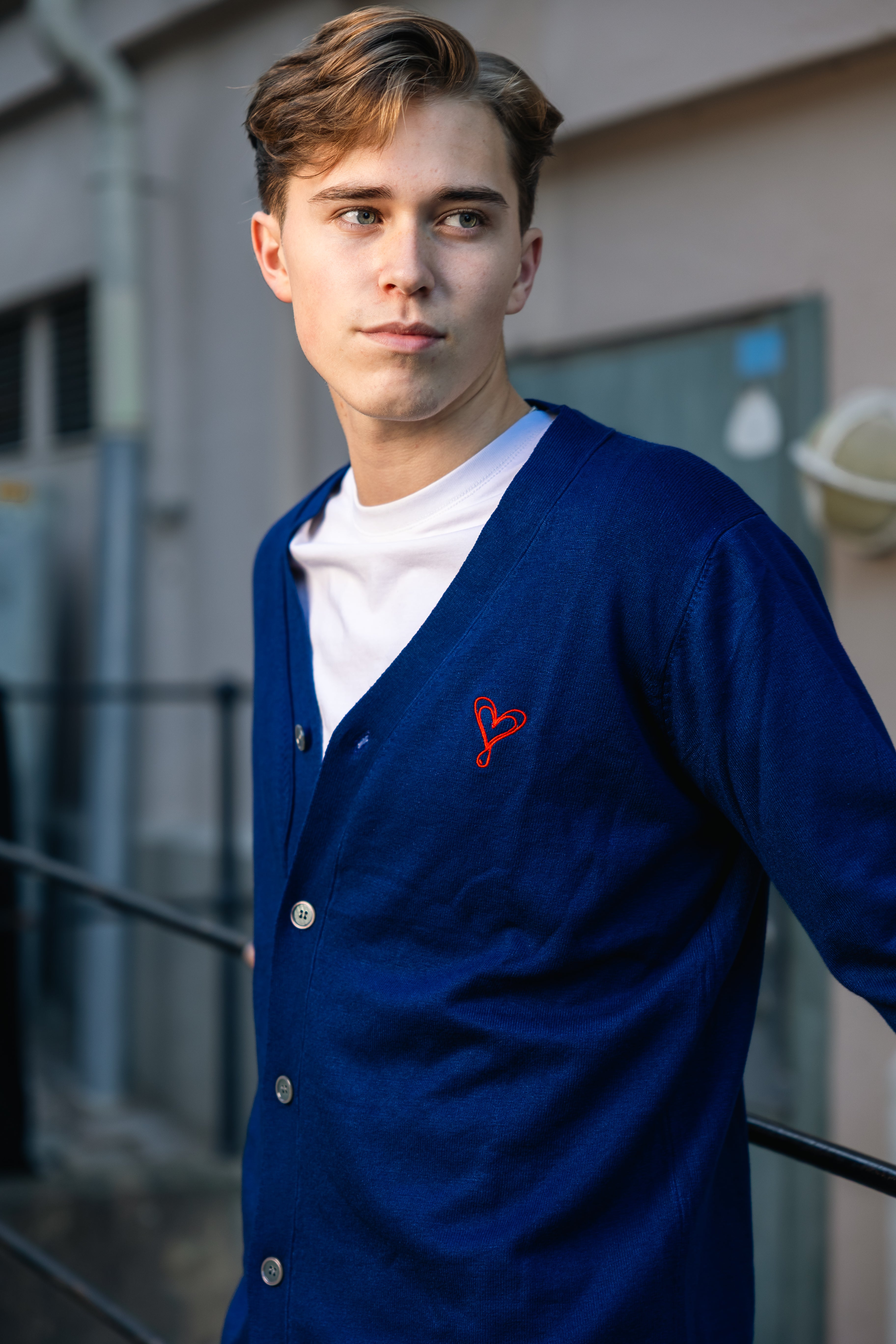 Men´s Cardigan Blue