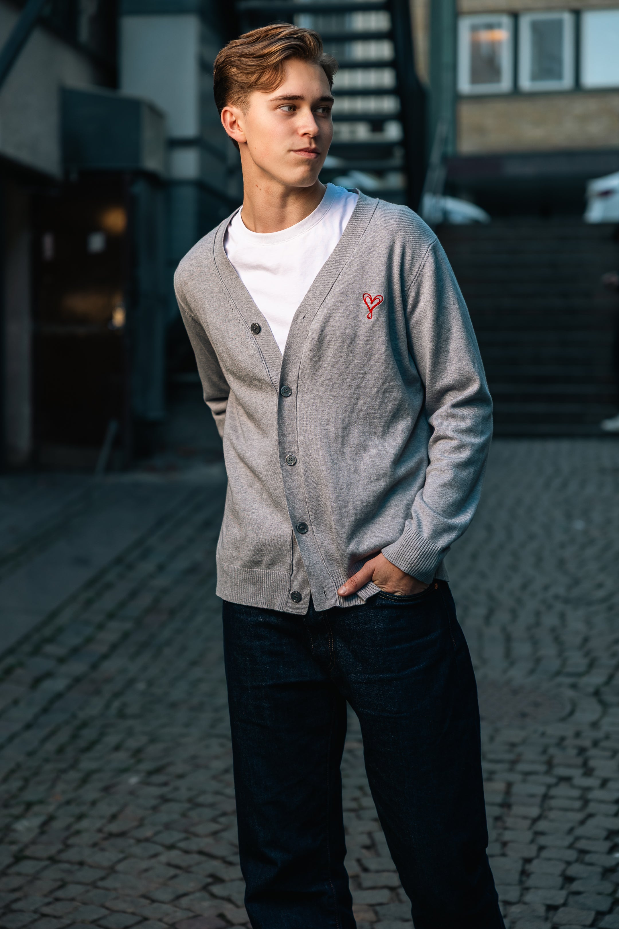 Men´s Cardigan Grey