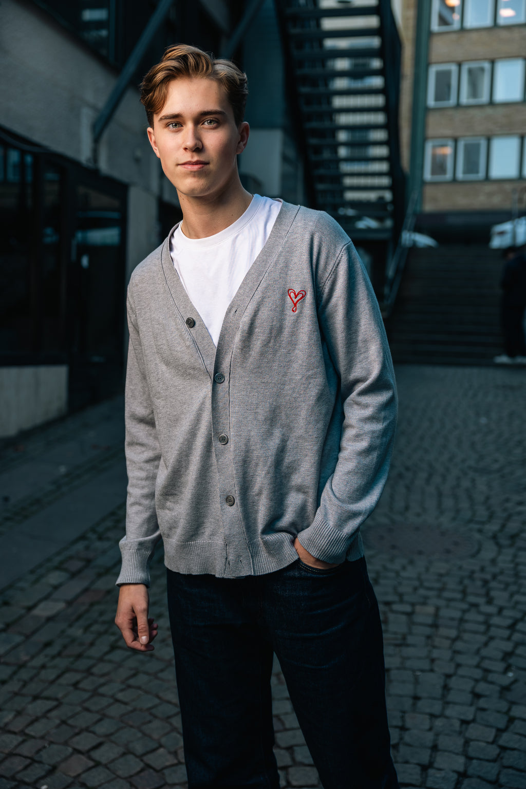 Men´s Cardigan Grey