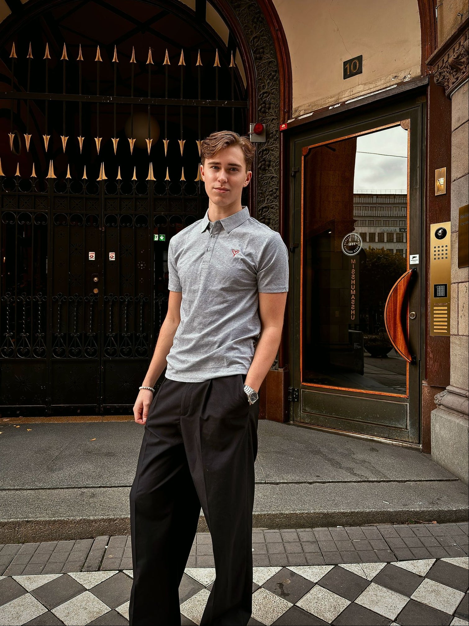 Avellés Le Classique Polo Grey